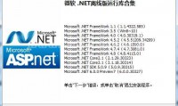 Microsoft .net Framework运行库离线版合集(更新至v8.0.15版本)